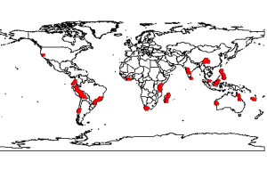 Global Hotspots of Biodiversity Map