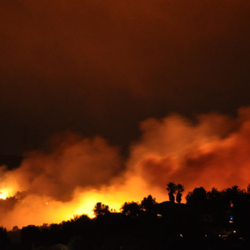 Study Finds Santa Ana Wind Fires Bigger/Faster