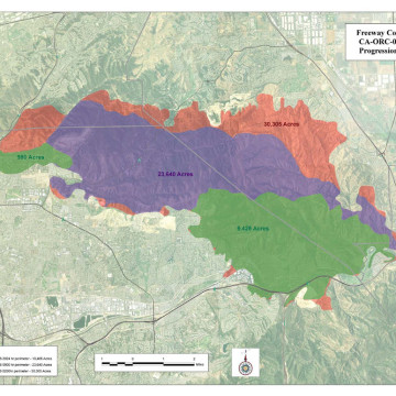 Freeway Complex Fire Map