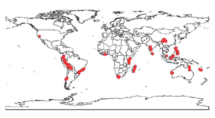 Global Hot Spots Of Biodiversity Map Hills For Everyone