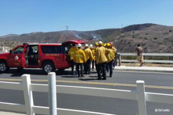 Casino Fire Burns Esperanza Hills