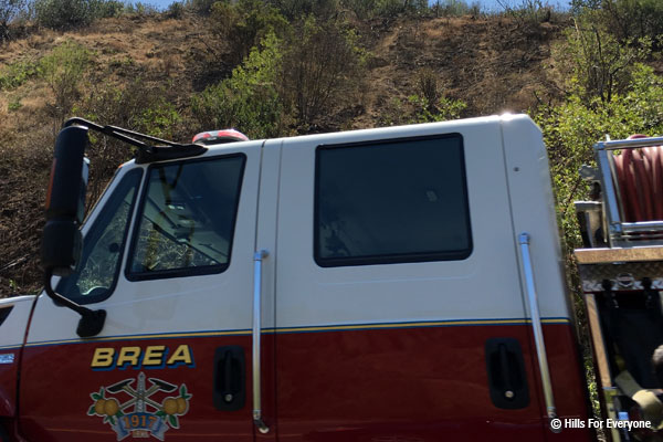 Brea Brush Fire on 4th of July