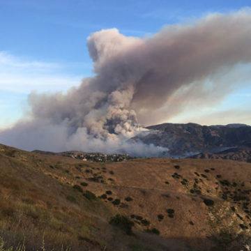 Canyon Fire Burns State Park