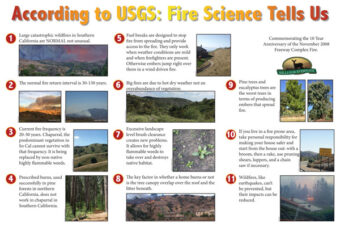 Fire Science Tells Us
