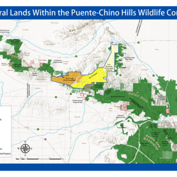 Puente-Chino Hills Wildlife Corridor Map