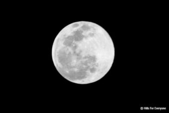 Snow Moon Visible