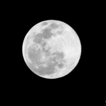 Snow Moon Visible