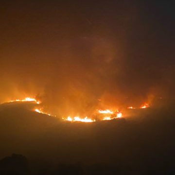 Blue Ridge Fire Up to 15,200 Acres
