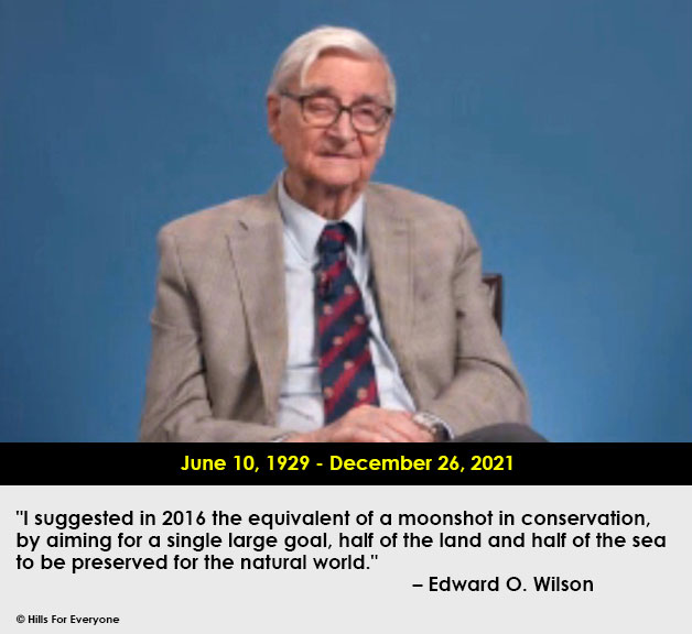Loss of Dr. E.O. Wilson
