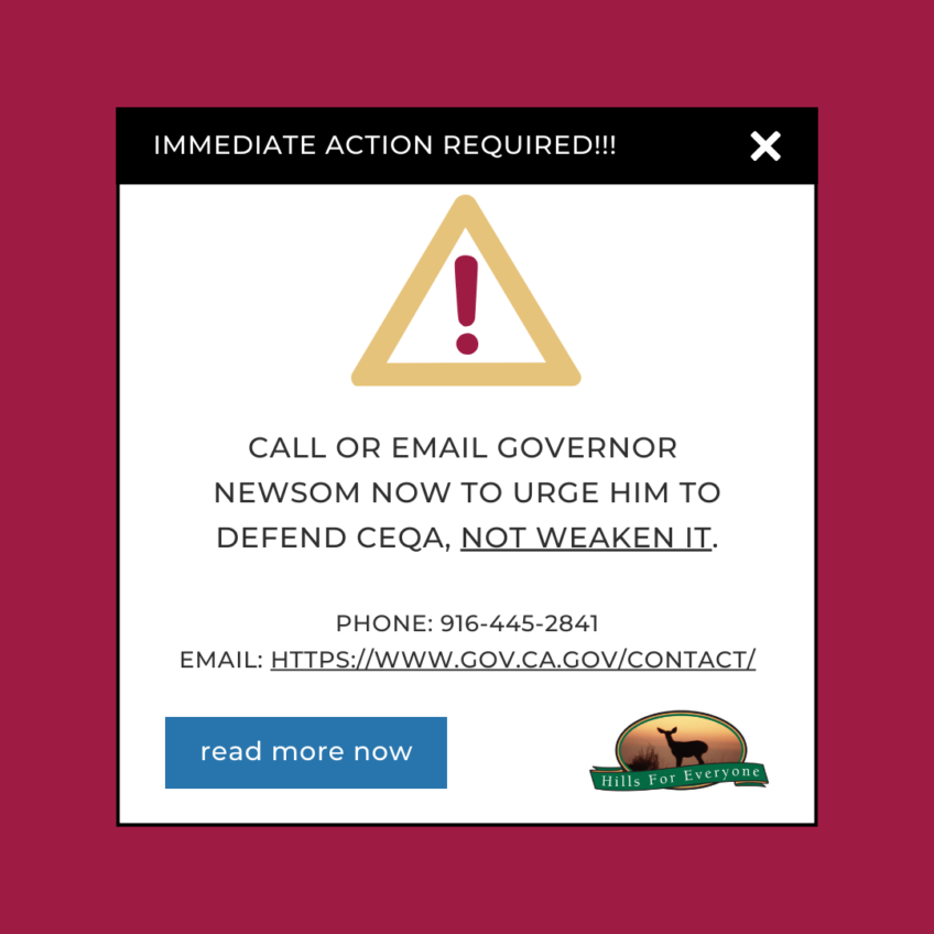 URGENT: Calls/Emails Needed TODAY to Stop Environmental Law Rollbacks