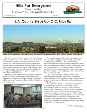 Fall 2023 Newsletter