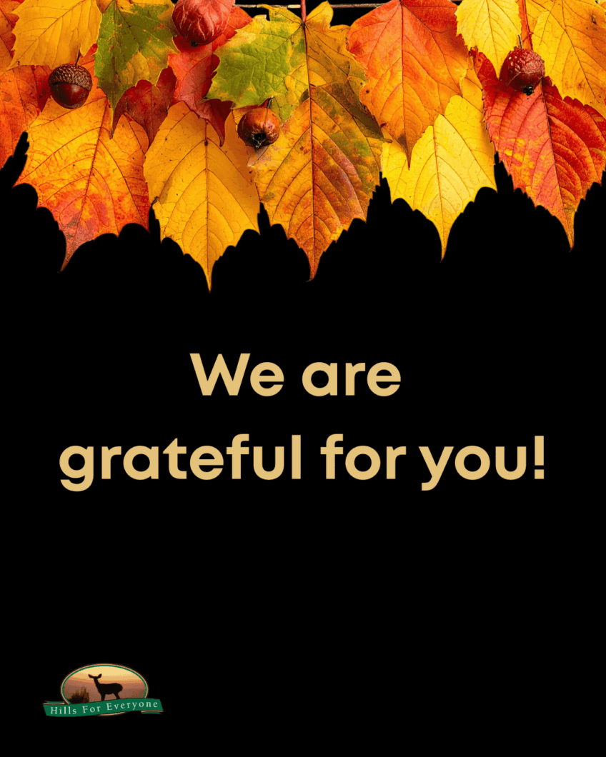 We Are Grateful For You!