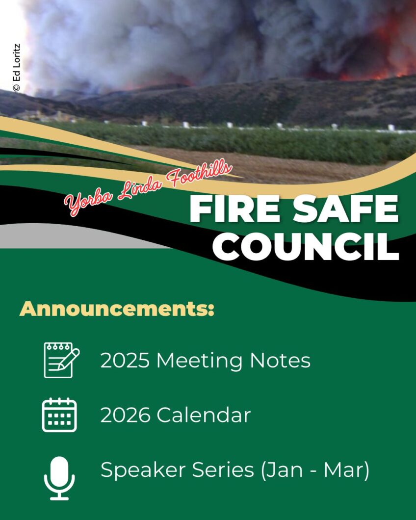 Fire Safe Council Meeting – Jan. 8